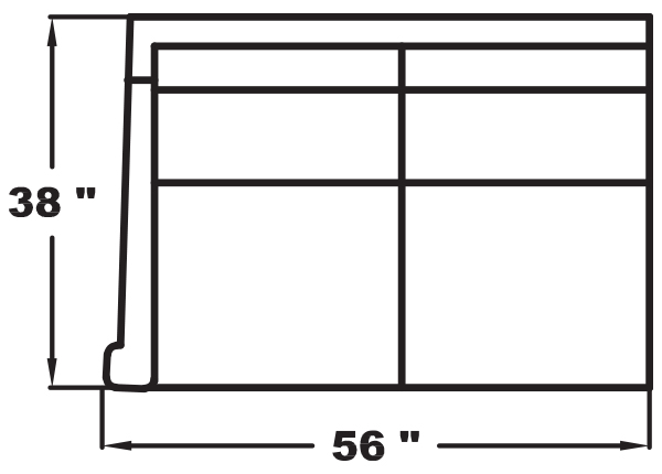 LEFT ARM LOVESEAT