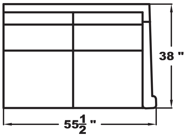 RIGHT ARM LOVESEAT