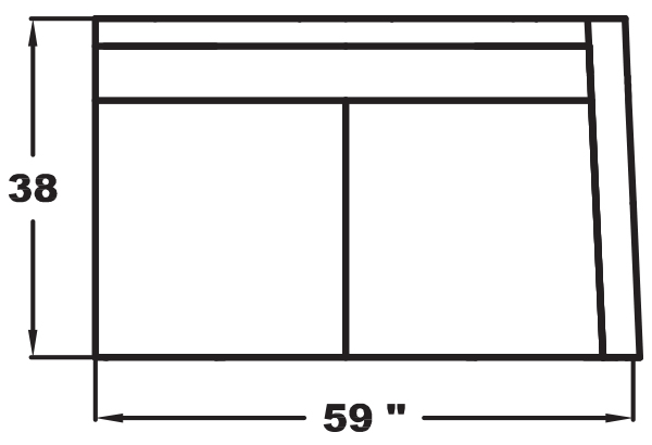 RIGHT ARM LOVESEAT