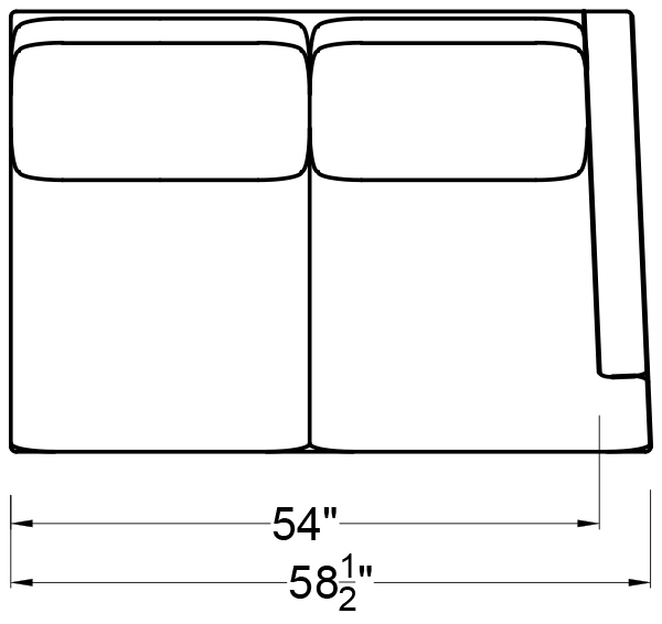 RIGHT ARM LOVESEAT