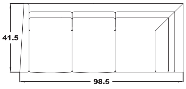 LEFT ARM CORNER SOFA