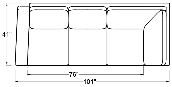 LEFT ARM CORNER SOFA