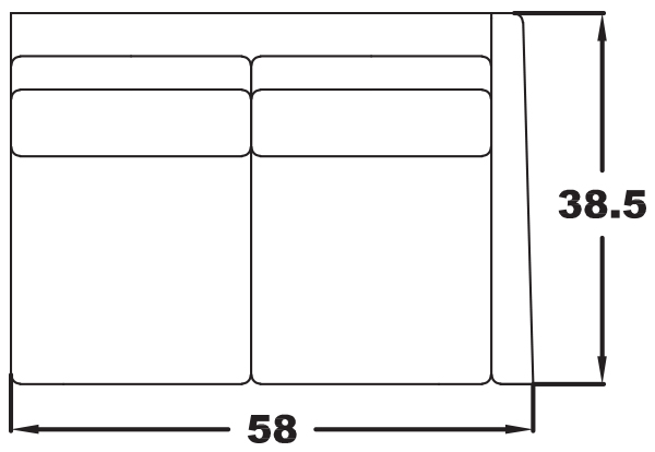 RIGHT ARM LOVESEAT