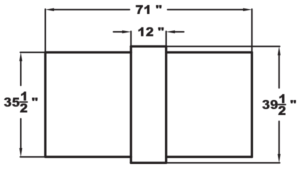 Boyden Bumper with Narrow Table 9084T-B - Our Products - Vanguard Furniture