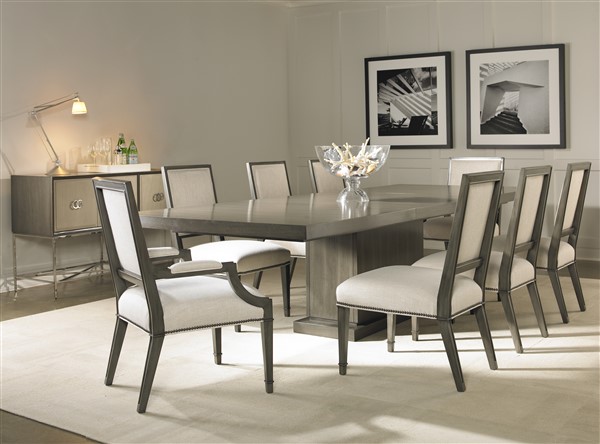 Bradford Dining Table W738t Our, Bradford Dining Side Chair Gray Wash